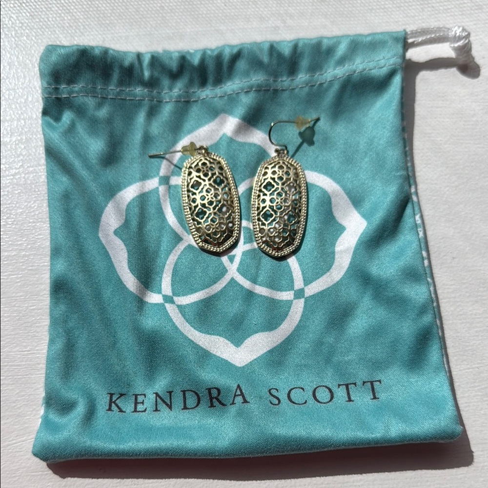 Kendra Scott Gold Filigree Earrings